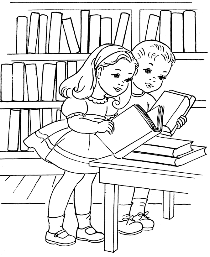 Biblioteka kolorowanki